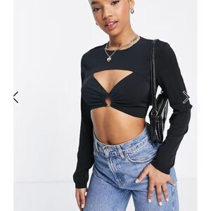 Lola May cutout cropped bar top